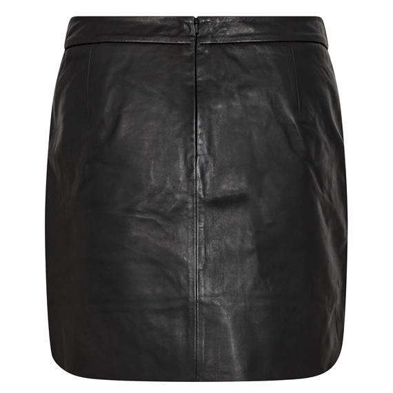 Ivy Copenhagen Kylie Leather Mini Skirt, Sort